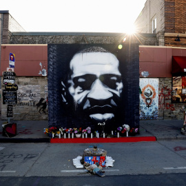 Mural en recuerdo de George Floyd en la ciudad de Minneapolis, Minnesota.