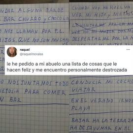 Lista de las cosas que hacen feliz al abuelo de la joven