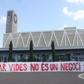 Una imatge de l'inici de la vaga dels treballadors del 112 del centre de Reus, de l'agost passat.