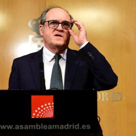 El portavoz socialista en la Asamblea de Madrid y candidato a la Presidencia de la Comunidad, Ángel Gabilondo, el pasado 10 de marzo de 2021.