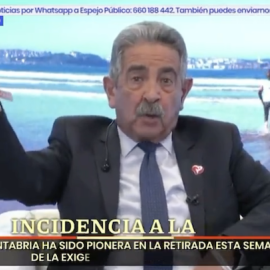 Miguel Ángel Revilla durante su bizarra alocución en el programa conducido por Susanna Griso.