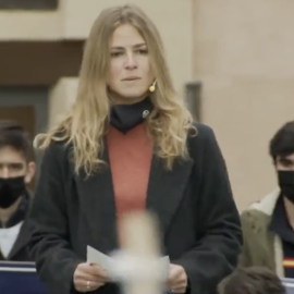 Beatriz Fanjul en el acto de campaña celebrado en Segovia este sábado 5 de febrero de 2022