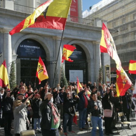 Franquistas en Plaza de Oriente