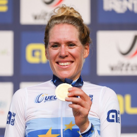 Ellen Van Dijk durante el Campeonato Europeo de Ciclismo de Calle UEC Road - Elite Women Road Race, el 11 de septiembre de 2021, en Italia - Europa Press