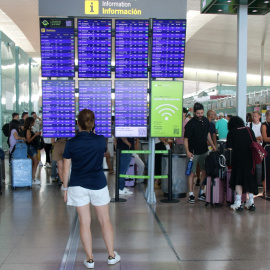 28/07/2024 - Una imatge de l'interior de l'aeroport del Prat a finals de juliol d'aquest 2024.