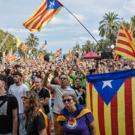 12/09/2024 Miles de personas durante una manifestación en la Diada de Catalunya. Foto de archivo.