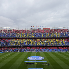 El Camp Nou vivió este miércoles un ambientazo de fútbol, que recordó a los clásicos que disputan el Barcelona y Real Madrid masculinos - Alejandro García/EFE