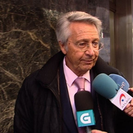 Julio Fernández Gayoso recibiendo a la prensa en la Audiencia Nacional en 2012. EUROPA PRESS