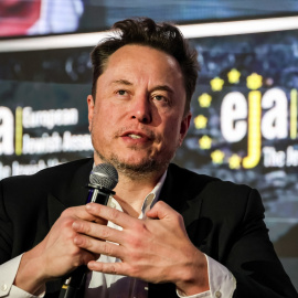 Elon Musk durante un evento en Cracovia (Polonia), a 22 de enero de 2024.