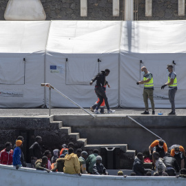 Llegada de un cayuco con migrantes a El Hierro, a 10 de septiembre de 2024