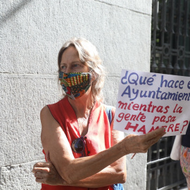 Protesta colas del hambre durante la pandemia