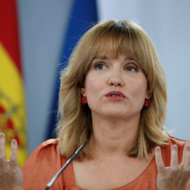 La ministra de Educación y Formación Profesional, Pilar Alegría, durante una rueda de prensa posterior a la reunión del Consejo de Ministros.