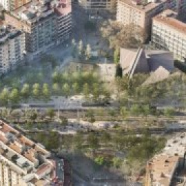 Empiezan las obras de transformación de la Meridiana a su paso por Sant Andreu