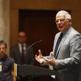 El ministro de Exteriores, Josep Borrell, durante un acto./  EDUARDO PARRA (Europa Press)