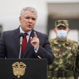 Fotografía de archivo del presidente de Colombia, Iván Duque.