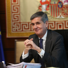 El presidente del Tribunal Constitucional, Pedro González-Trevijano, en el primer Pleno jurisdiccional tras la renovación del órgano, en el Tribunal Constitucional, a 15 de diciembre de 2021, en Madrid, (España).