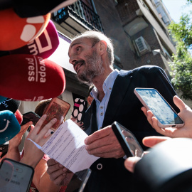 El senador socialista y expresidente del Ejecutivo aragonés, Javier Lambán, atiende a los medios tras la reunión del Comité Federal del PSOE, a 7 de septiembre de 2024, en Madrid.