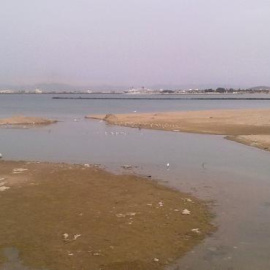 Desembocadura del Rio de Oro en Melilla.