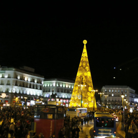 La Puerta del Sol de Madrid, en Navidad. EFE