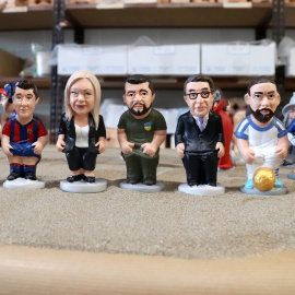 Diverses de les novetats de caganer que presenta l'empresa empordanesa.