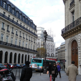 Vista de la calle Halévy de París, a la altura del número 14, donde Amancio Ortega ha comprado un inmueble.