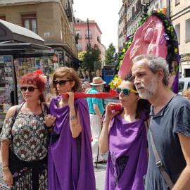 Willy Toledo,en la manifestación del Coño Insumiso en Madrid, (EP).