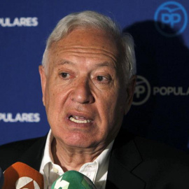 El candidato a la Presidencia del Partido Popular José Manuel García-Margallo, en Madrid. / EFE