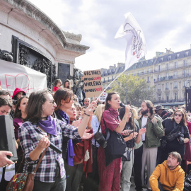 14/09/2024 Manifestación celebrada en París en apoyo a Gisèle Pelicot, a 14 de septiembre de 2024.