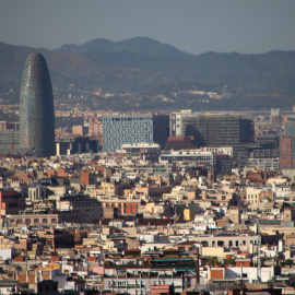 Vistes de Barcelona amb la torre Agbar visible