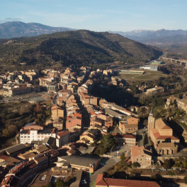 Vista aèria de Puig-reig, en una imatge d'arxiu