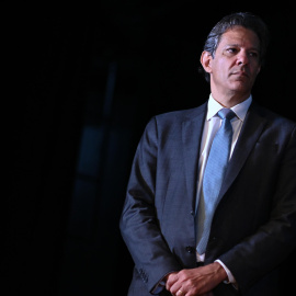 El nuevo ministro de Hacienda del Gobierno de Lula en Brasil, Fernando Haddad, durante el anuncio de su cargo en Brasilia, a 9 de diciembre de 2022.