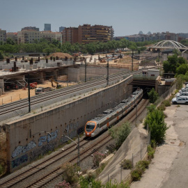 Vista general de las obras de la estación de La Sagrera, a 23 de mayo de 2022, en Barcelona, Catalunya.