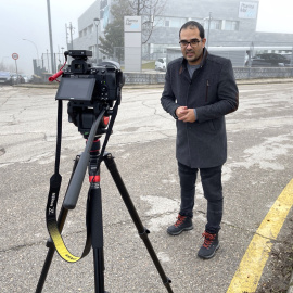 El periodista palestino Muath Hamed.