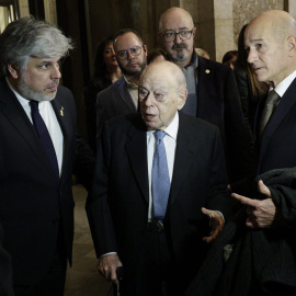 Jordi Pujol en el seu retorn al Parlament.