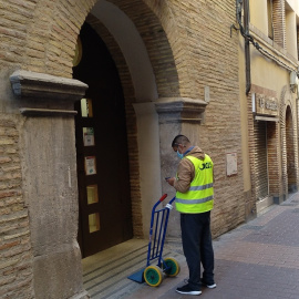 Sede de Zaragoza Vivienda, la empresa inmobiliaria municipal de la capital aragonesa, en el barrio de El Gancho.