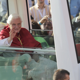 22/08/2011 Benedicto XVI en una misa en la catedral de la Almudena