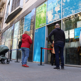 Oficina de Treball al carrer Sepúlveda de Barcelona.