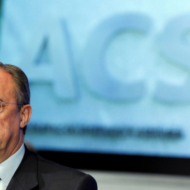 El presidente de ACS, Florentino Perez, en una junta de accionistas de la constructora. REUTERS/Sergio Perez