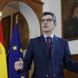 El ministro de la Presidencia, Relaciones con las Cortes y Memoria Democrática, Félix Bolaños, interviene en el homenaje que el Ateneo de Madrid rinde a Carmen de Burgos con motivo del 155 aniversario de su nacimiento