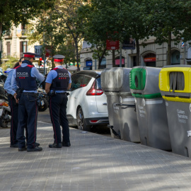 Agentes de Policía en Barcelona. Foto de archivo.