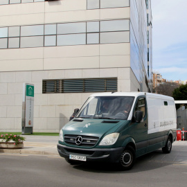 Imagen recurso de un vehículo de la Guardia Civil saliendo de los juzgados de Almería. - Europa Press