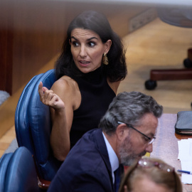 La portavoz de Vox en la Asamblea de Madrid, Rocío Monasterio, durante el debate del Estado de la Región, en la Asamblea de Madrid, a 12 de septiembre de 2022, en Madrid.