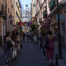 Barrio de Chueca durante la celebración del Día Internacional del Orgullo LGTBI. Foto de archivo.