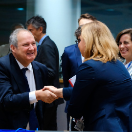 El ministre d'Indústria i Turisme del govern espanyol, Jordi Hereu, en la seva arribada al consell de Competitivitat