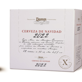 Caja de la Cerveza de Navidad de Damm 2022.