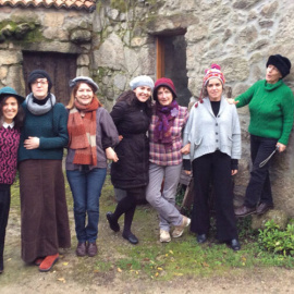 30/9/24 Varias de las integrantes del consejo de redacción de la revista 'Andaina', reunidas en Touriz, en el municipio de Pantón (Lugo). en el año 2013