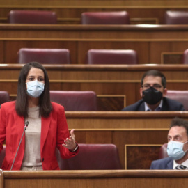 La líder de Cs, Inés Arrimadas, interviene en la primera sesión de control al Gobierno en el Congreso, en Madrid. EUROPA PRESS/E. Parra. POOL