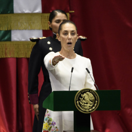 Claudia Sheinbaum jura como nueva presidenta de México, a 1 de octubre de 2024.