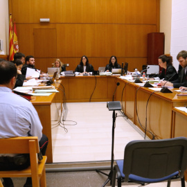 Pla general de la Sala Secció III a l'Audiència Provincial de Barcelona a l'inici del judici contra Jordi Arasa. Imatge del 17/02/2020. ACN/ Blanca Blay