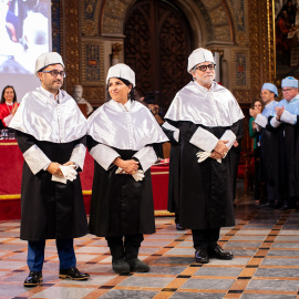 Juan Antonio Bayona, Lita Cabellut i Jaume Plensa, investits doctors honoris causa a la UB